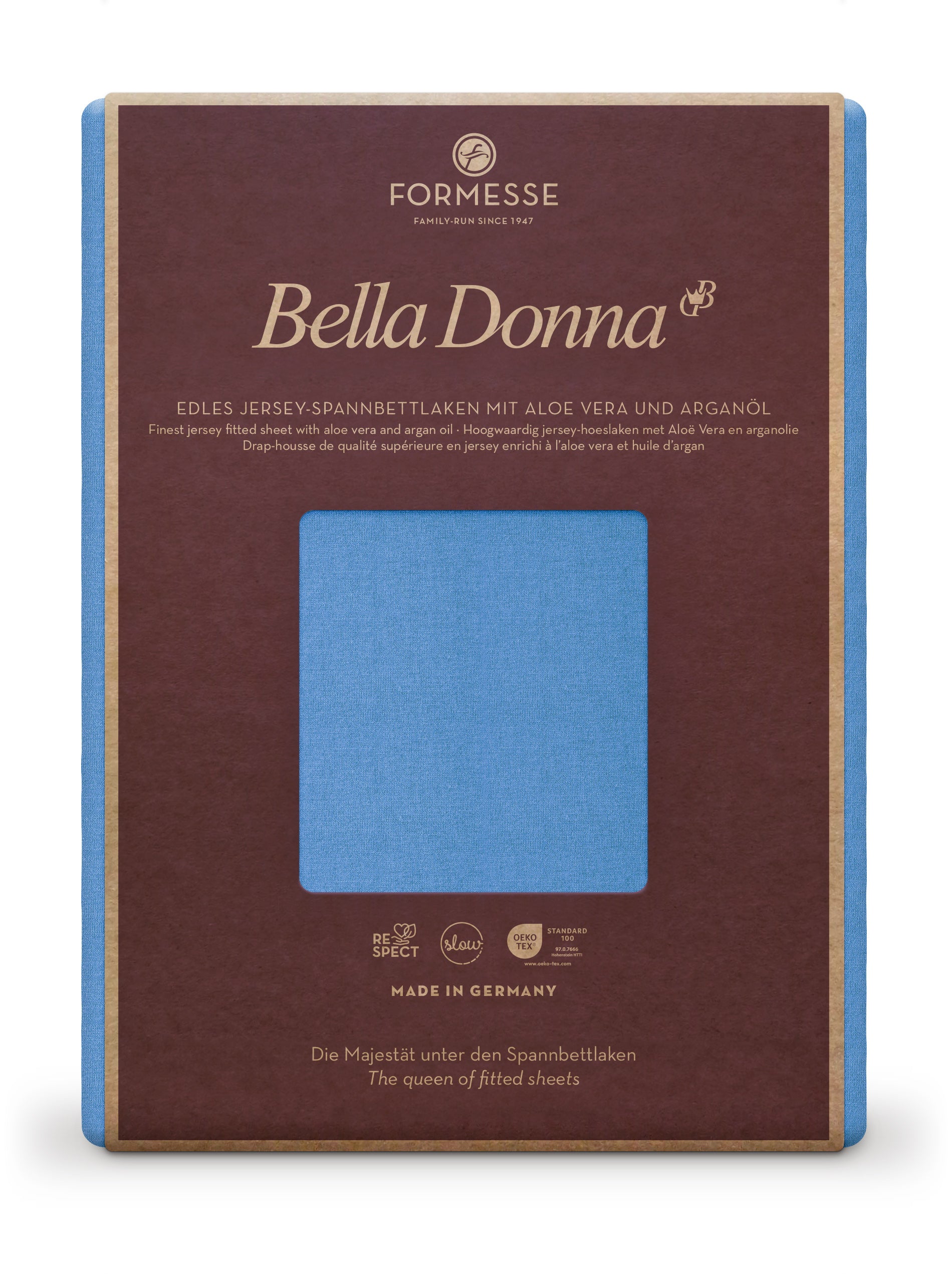 Formesse Bella-Donna Jersey Spannbettlaken 0180 azur –