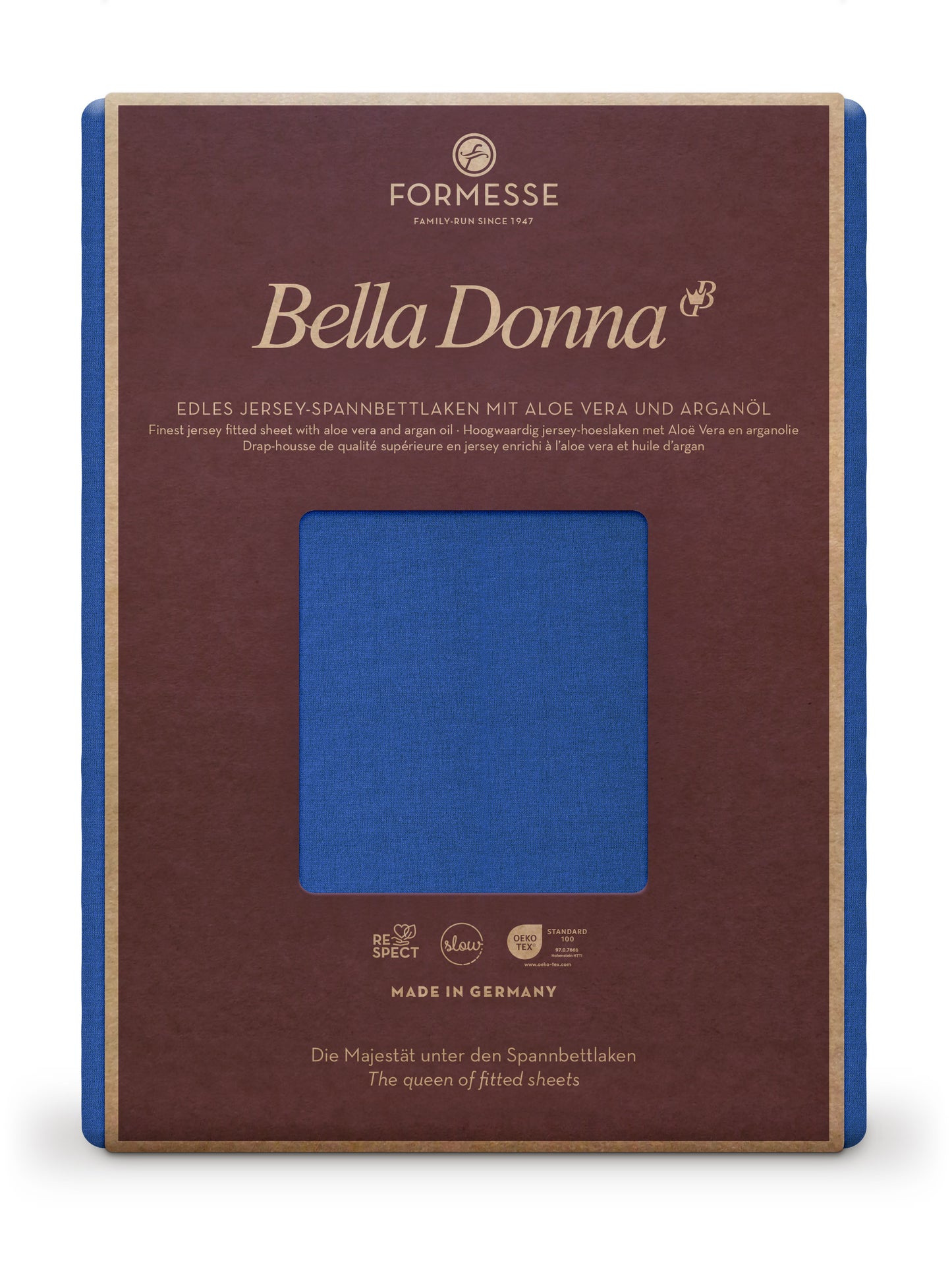 Formesse Bella-Donna Jersey Spannbettlaken 0183 royalblau