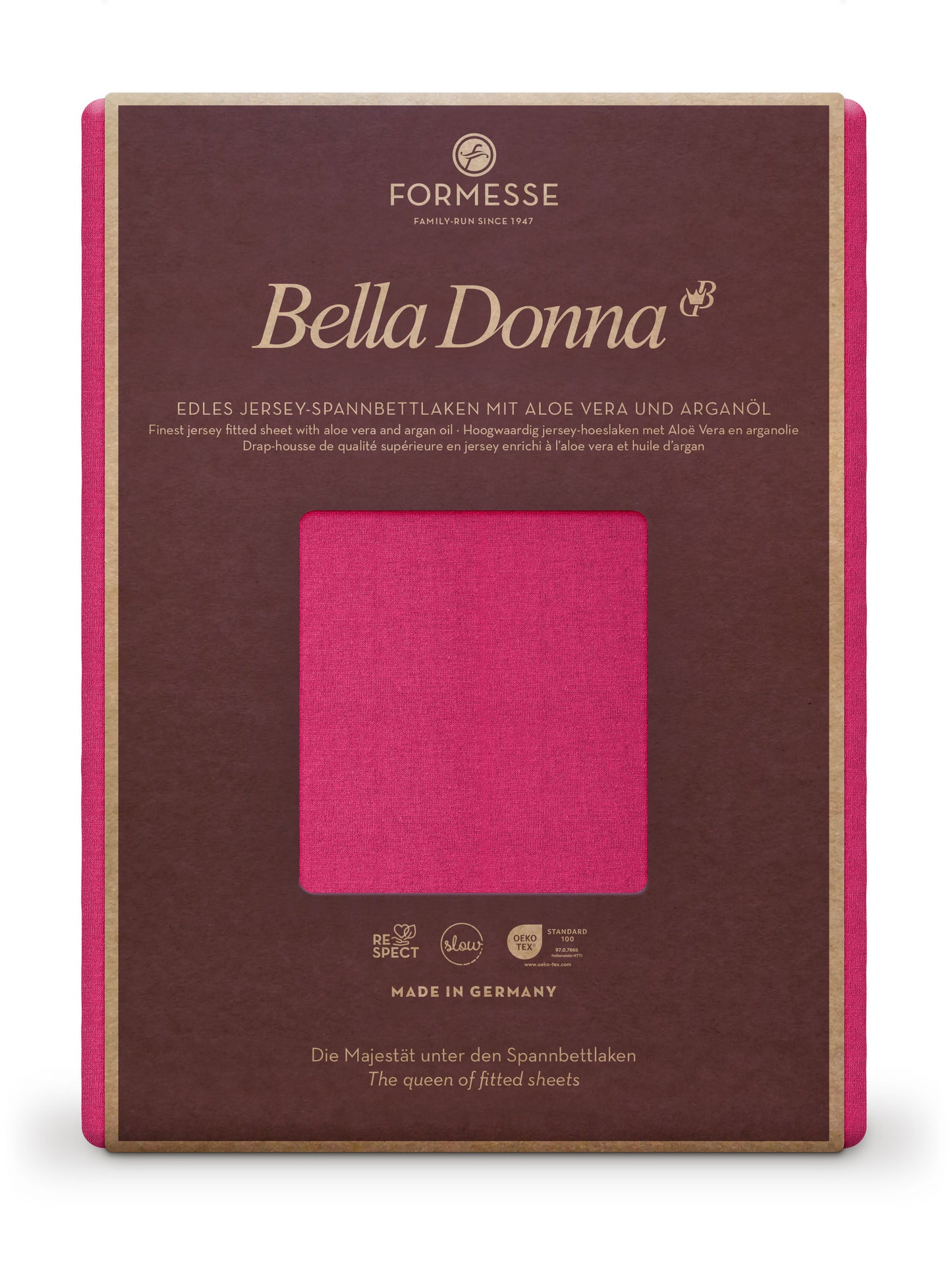 Formesse Bella-Donna Jersey Spannbettlaken 0192 magenta