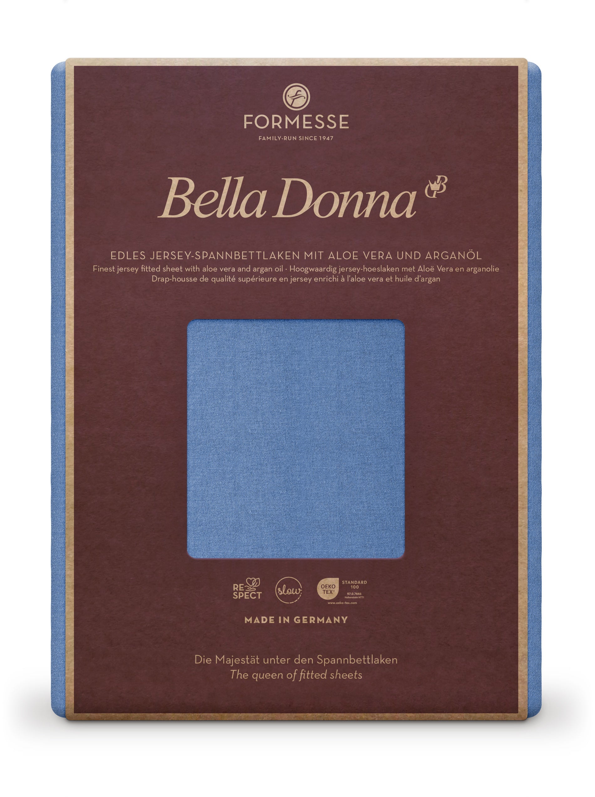 Formesse Bella-Donna Jersey Spannbettlaken 0208 meeresblau –  bettwaren-angebote.de