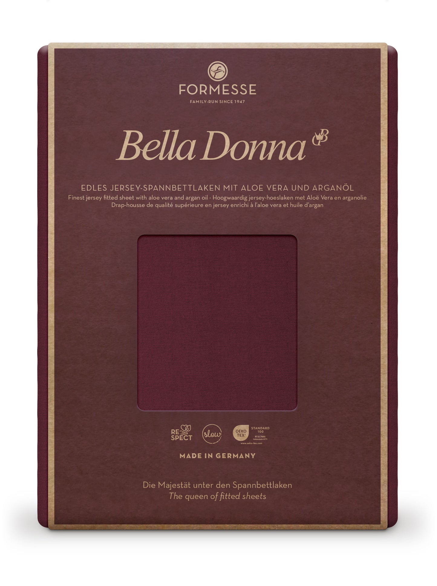 Formesse Bella-Donna Jersey Spannbettlaken 0033 cabernet