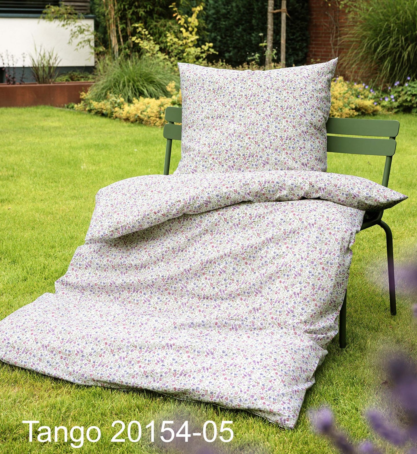 Janine Mako-Soft-Seersucker Bettwäsche TANGO 20154 - 05 lila beere