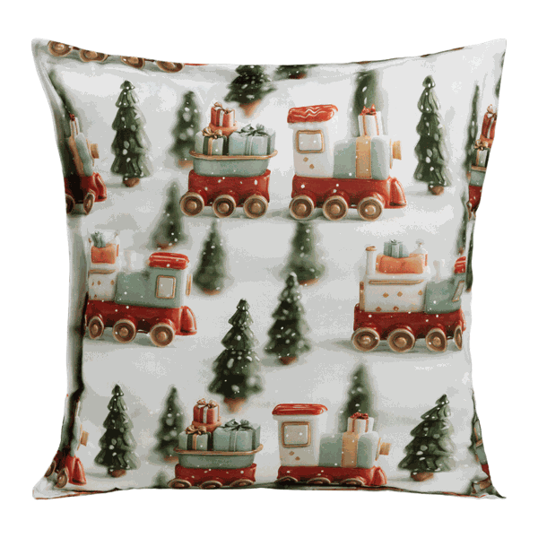 Sprügel Kissenbezug Jolly Loco mit Stehsaum 50x50 cm