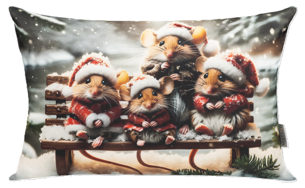 Sprügel Kissenbezug Mouse Family 40x60 cm