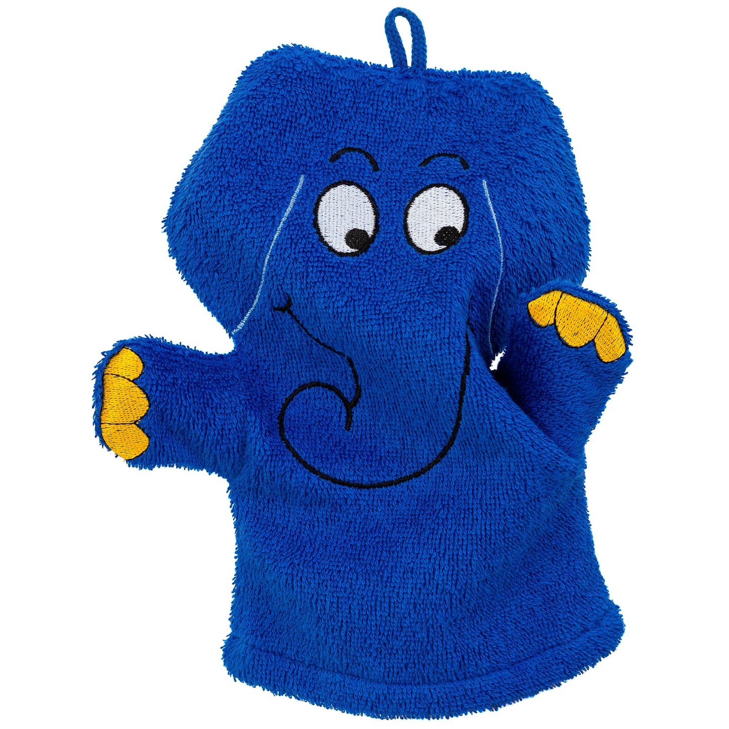 Smithy Waschhandschuh Die Sendung mit dem blauen Elefanten blau (1 St vorhanden)