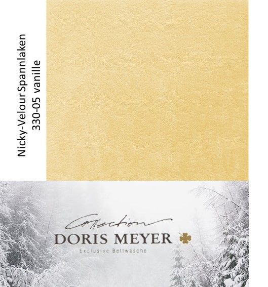 NICKY-VELOURS SPANNLAKEN 220g/m² Höhe 30 cm 330-05 vanille