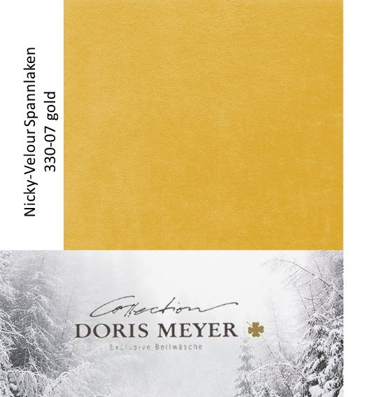NICKY-VELOURS SPANNLAKEN - Länge 220 cm - Höhe 30 cm gold