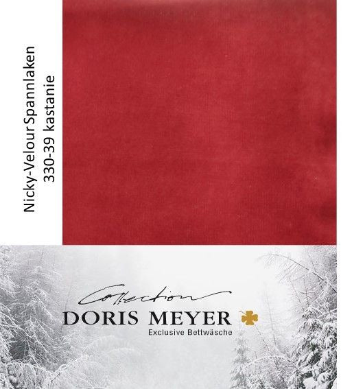 NICKY-VELOURS SPANNLAKEN 220g/m² Höhe 25 cm 330-39 kastanie (nur noch je 1St vorh.)