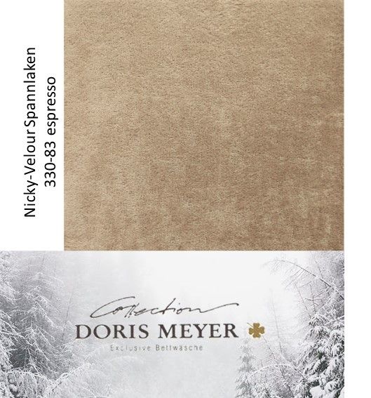 NICKY-VELOURS SPANNLAKEN 220g/m² Höhe 25 cm 330-83 espresso
