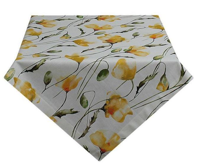 Kissenbezug Mohnblume Deko Hossner Delft gelb (je2 St vorh.)