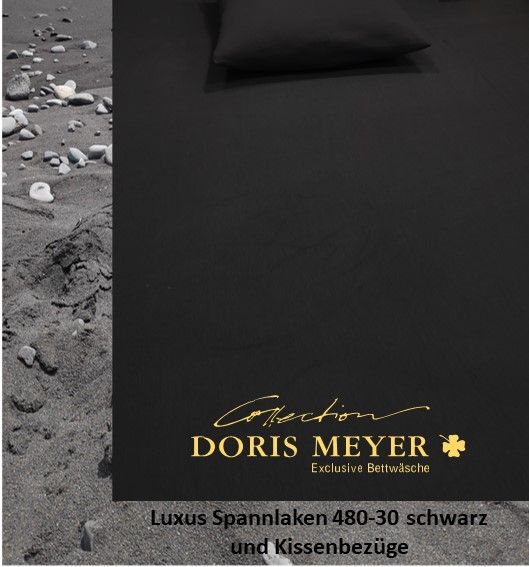 Jersey Luxus Spannlaken Doris Meyer 480-30 schwarz