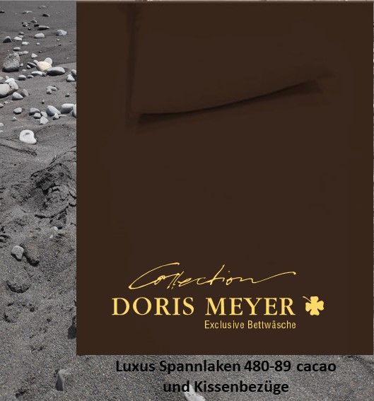 Jersey Luxus Spannlaken und Kissenbezüge Doris Meyer 480-89 cacao