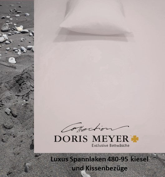Jersey Luxus Spannlaken Doris Meyer 480-95 kiesel
