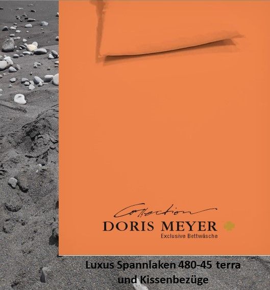 Jersey Luxus Spannlaken und Kissenbezüge Doris Meyer 480-45 terra