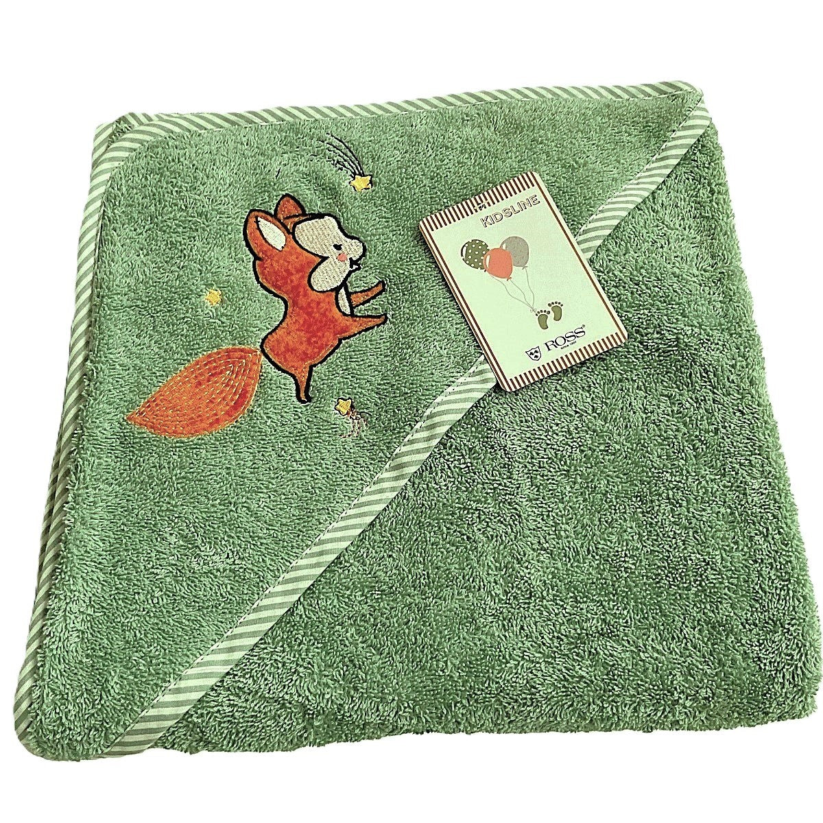 Ross Kapuzentuch Fuchs lindgrün 100x100 cm