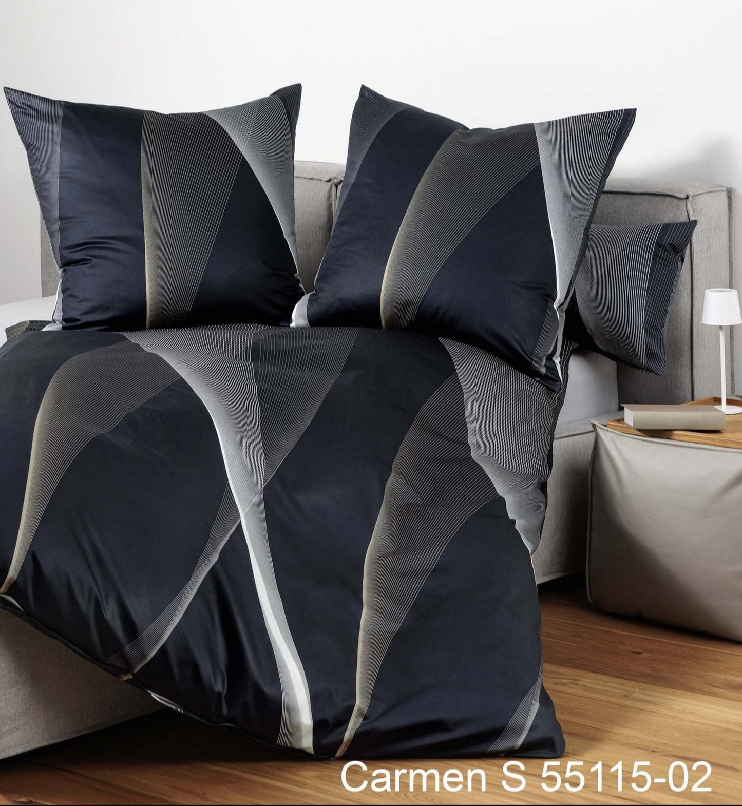 Janine Interlock-Jersey Bettwäsche CARMEN S 55115 nachtblau