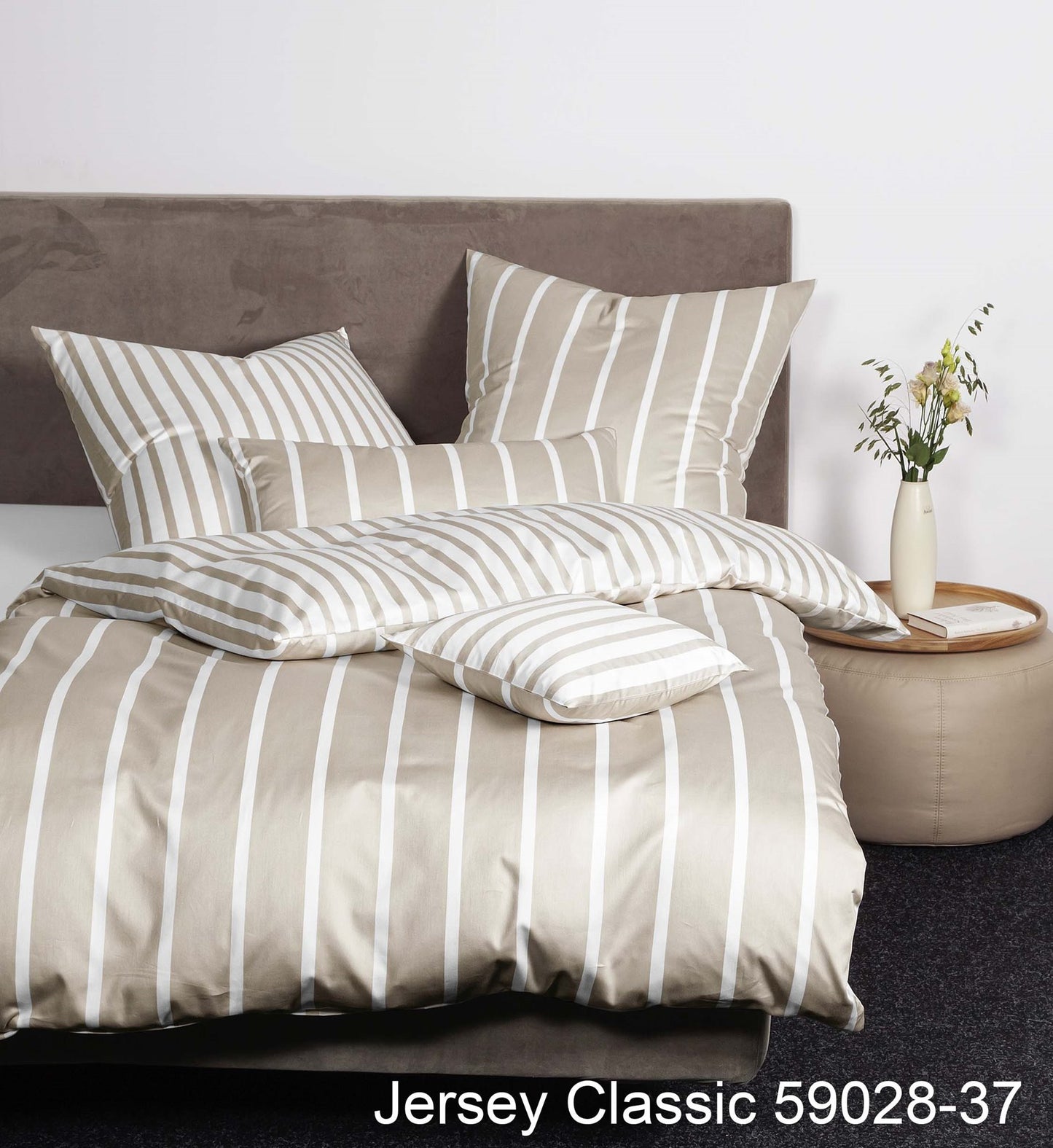 Janine Interlock-Jersey Bettwäsche JERSEY CLASSIC 59028 naturell