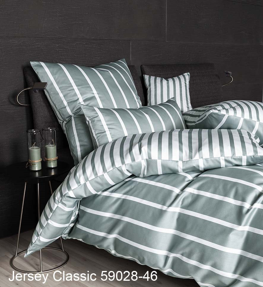 Janine Interlock-Jersey Bettwäsche JERSEY CLASSIC 59028 salbeigrün
