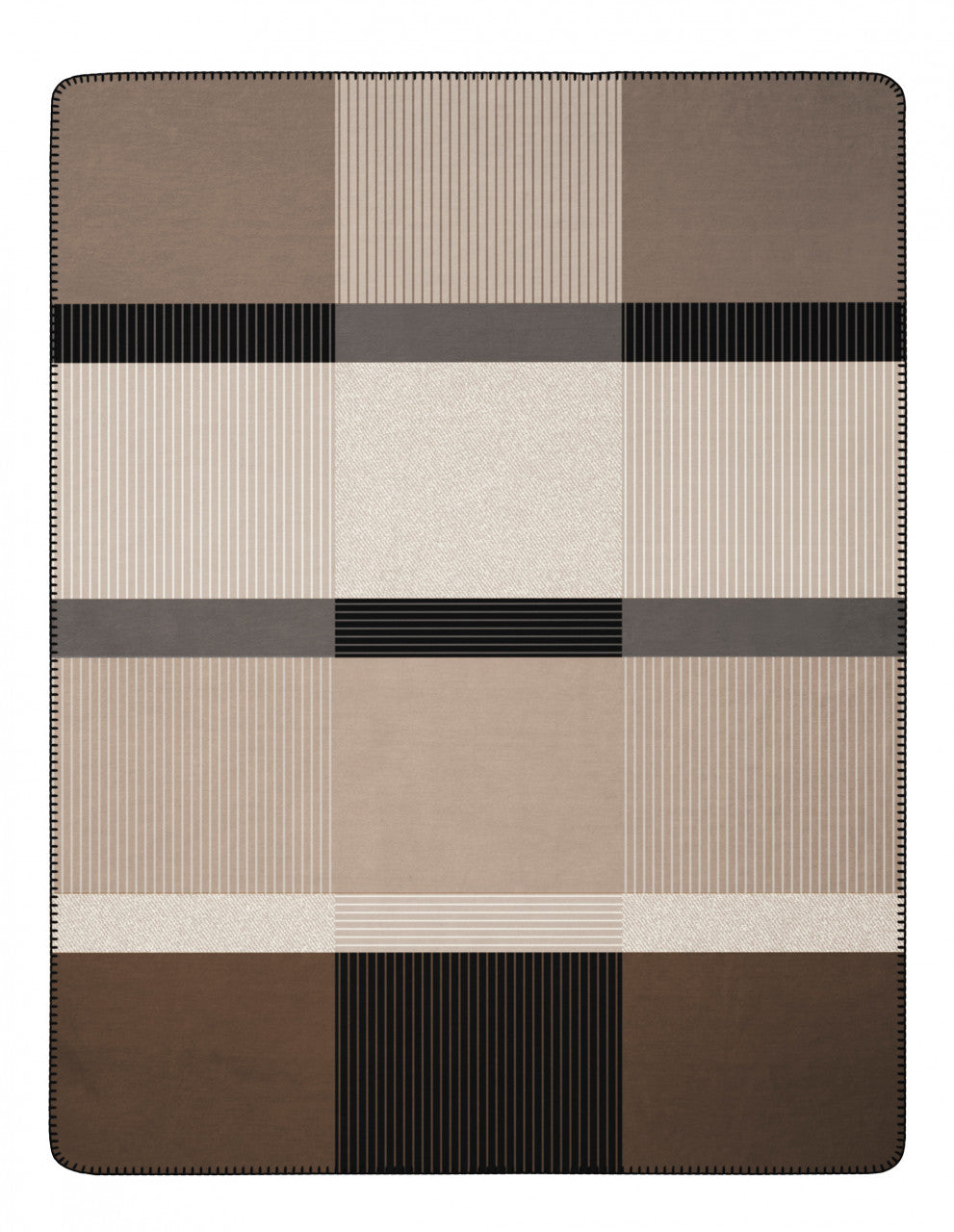 Biederlack Wohn- und Kuscheldecke "Origin Check" – 150 x 200 cm