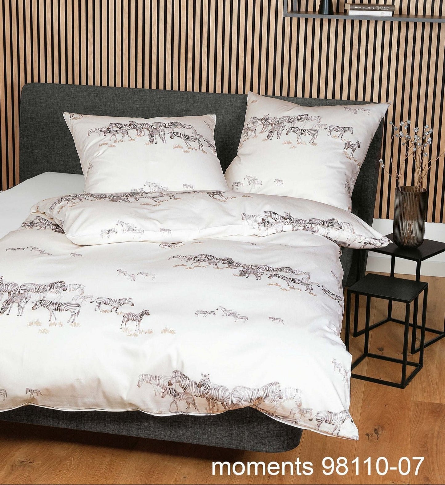 Janine Mako-Satin Bettwäsche moments 98110 naturell grau
