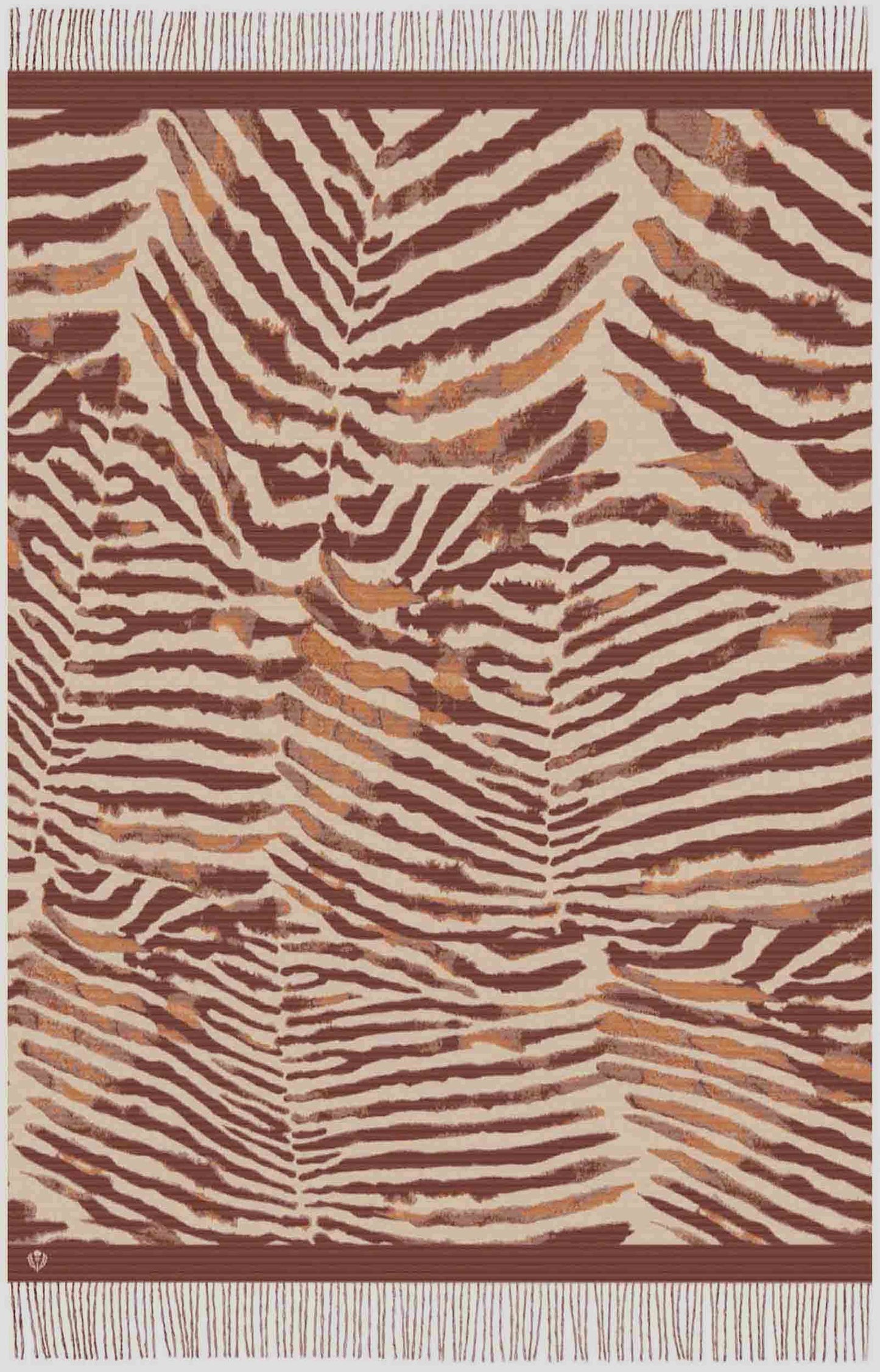 Fraas Wohndecke Cashmink Decke Plaid mit Zebra Design 670204-850 (1St)