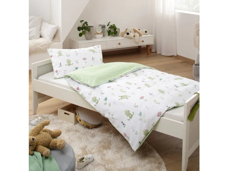 Lorena Mako Satin Kinder Bettwäsche Froschkönig (2St vorh.)