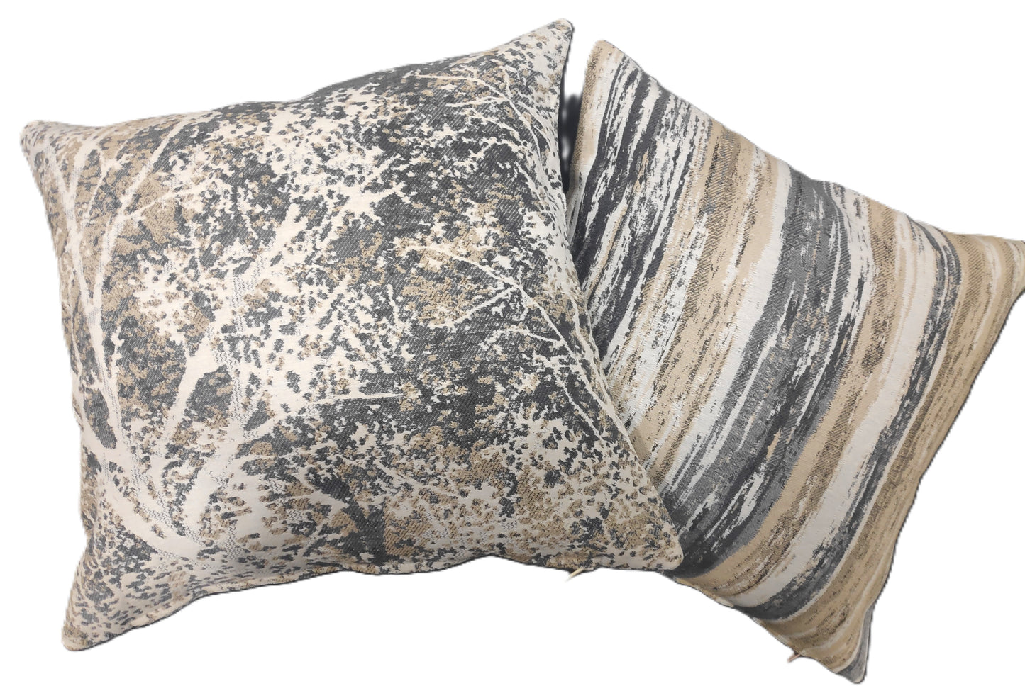 Hossner Kissenbezug Herbst Forest anthrazit beige Wald 2er Set