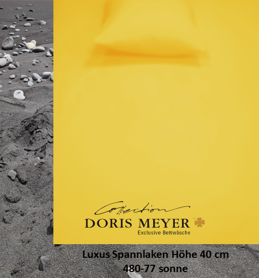 Jersey De Luxe Spannlaken Doris Meyer 40 cm Höhe 480-77 sonne