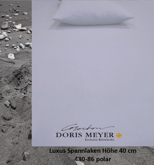 Jersey De Luxe Spannlaken Doris Meyer 40 cm Höhe 480-86 polar