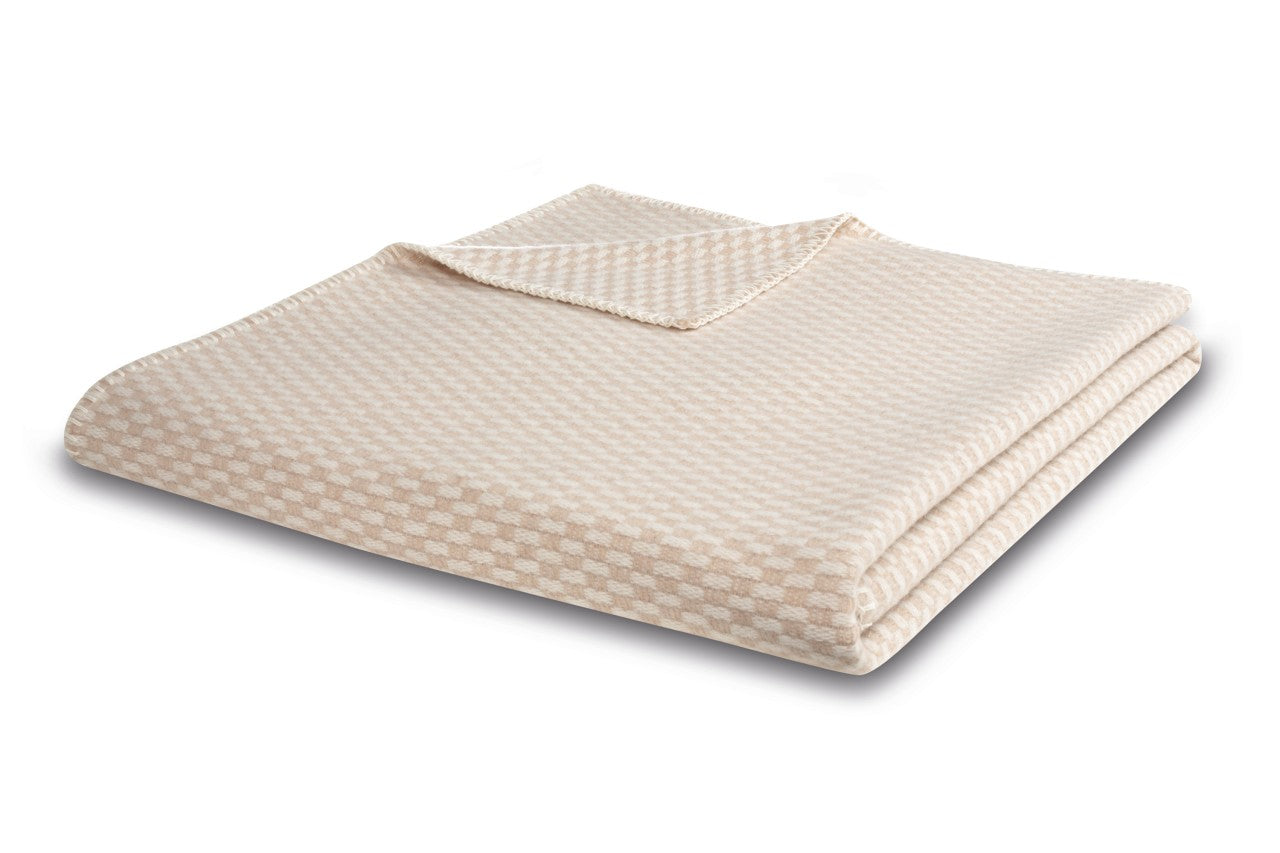 Biederlack Wohndecke aus 100% Merinowolle Nature 150x200