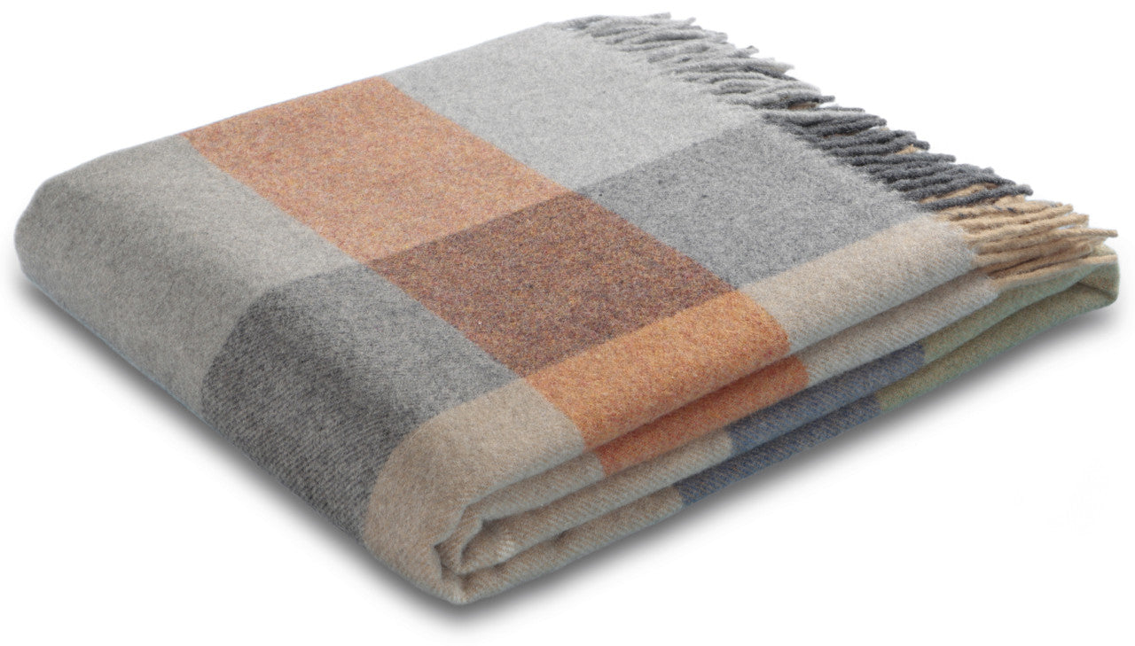 Biederlack Wollplaid "Quito" Autumn aus 100% Wolle 130x170 cm