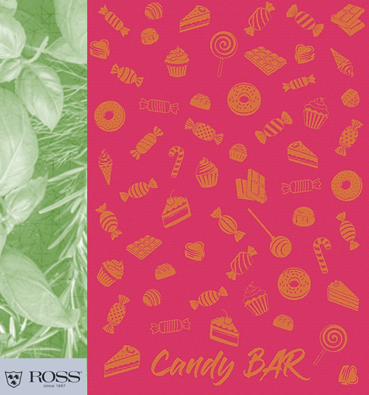 Ross Geschirrtuch 100% Baumwolle Candy Bar 50x70 pink