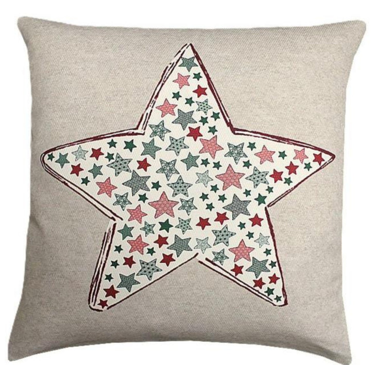 Kissenbezug Sterne bunt Weihnachten (1St)