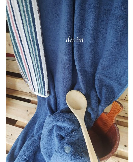 Ross Wellnes Saunatuch Badetuch 4004 denim 80x200