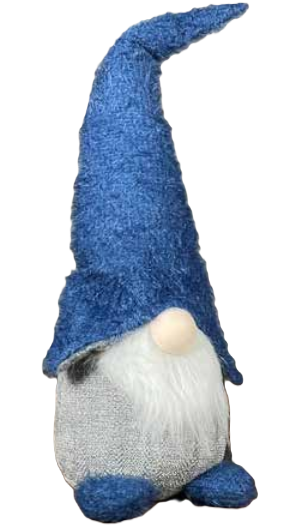 Weihnachten Deko Wichtel blau Hossner