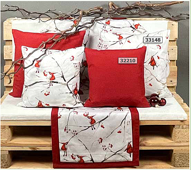 Hossner Tischläufer Kissenbezüge Baumwichtel Weihnachten