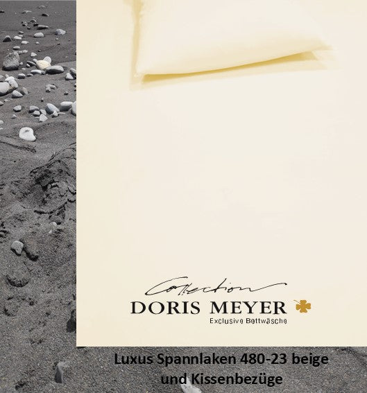 Jersey Luxus TOPPER Spannlaken 480-23 beige