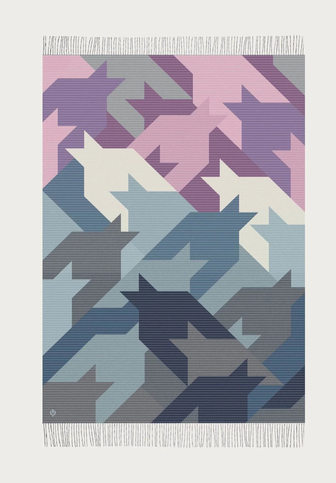 Fraas Cashmink-Decke mit Hahnentritt-Design - Made in Germany 670206-520 (1St)