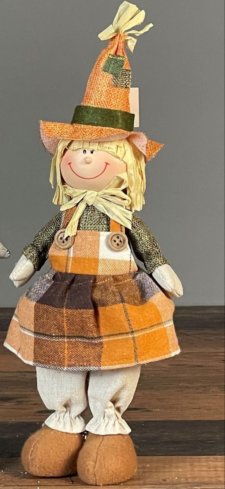 Herbst Deko Vogelscheuchen Figur 12x9x36 cm