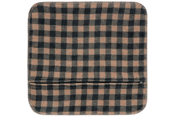 Biederlack Kissenhülle"Alp Charm", braun,schwarz, 50x50cm