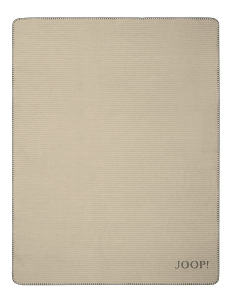 Biederlack Wohn- und Kuscheldecke "JOOP!- Melange Doubleface" 150x200 cm, cashew-kastanie