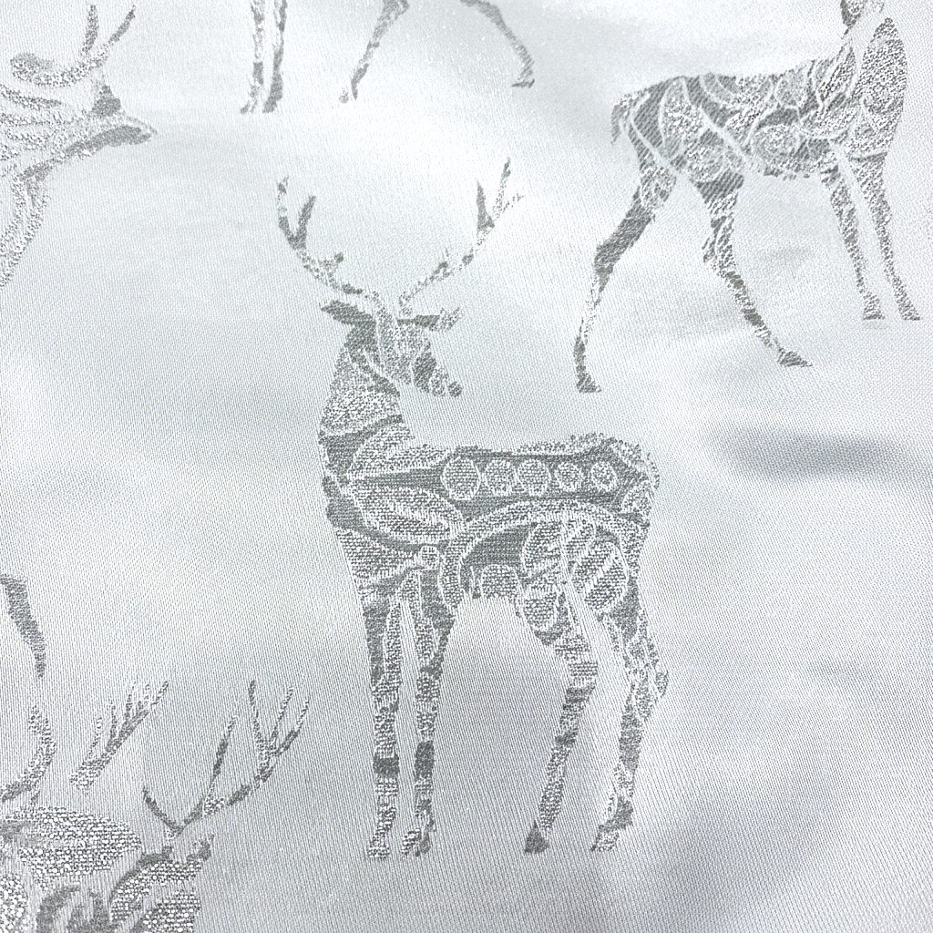 Sprügel Tischläufer Hirsche silber 40x180 cm Weihnachten (1 St vorh.)