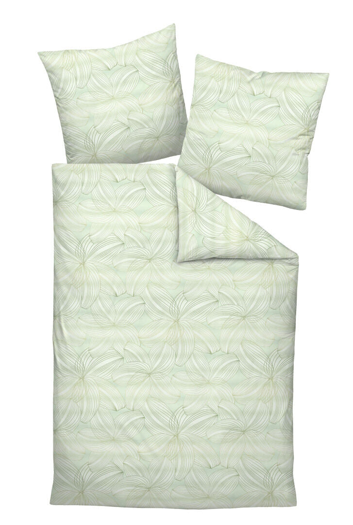 Janine Mako-Satin Bettwäsche MILANO 45131 grün