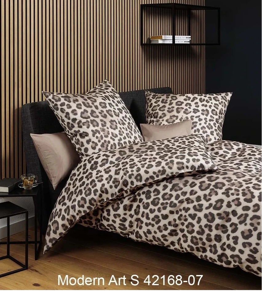 Janine Mako-Satin Bettwäsche Leo modern art 135x200+80x80 (nur noch 1 –