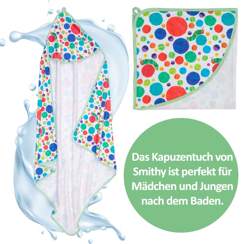 Smithy Kapuzentuch Raupe Nimmersatt 100x100