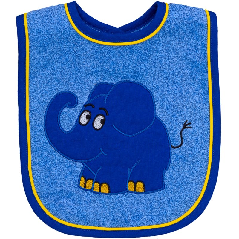 Smithy Lätzchen blauer Elefant blau 24x24