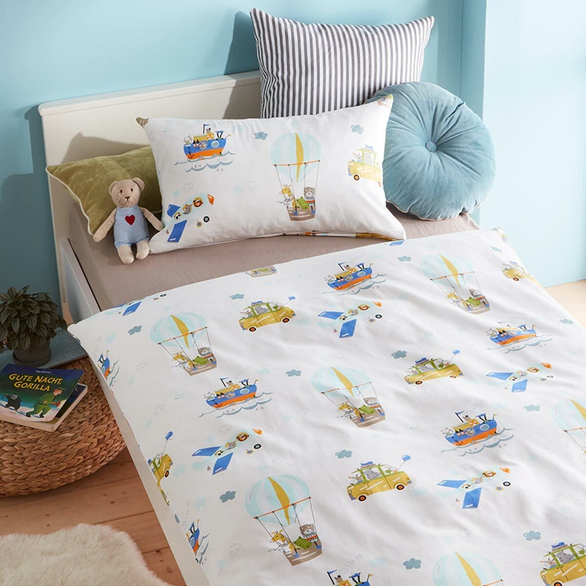 Lorena Mako Satin Kinder Bettwäsche Lorenchen Abenteuerurlaub 0446