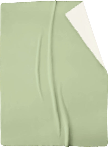 Biederlack Wohn- und Kuscheldecke"Double Face",mint-ecru, 150x200 cm