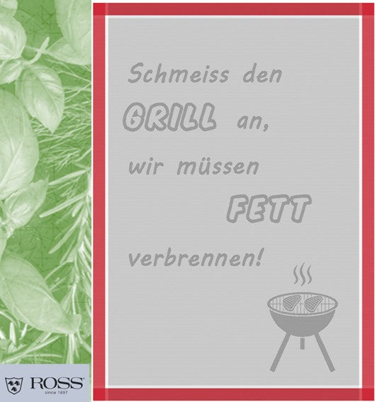 Ross Baumwoll-Geschirrtücher Spruch 50x70 cm (1St)