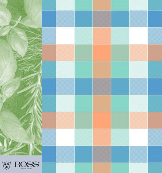 Ross Geschirrtücher Schachbrettkaro blau bunt 45x65 cm